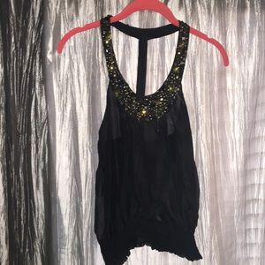 Bebe sequin T back shirt